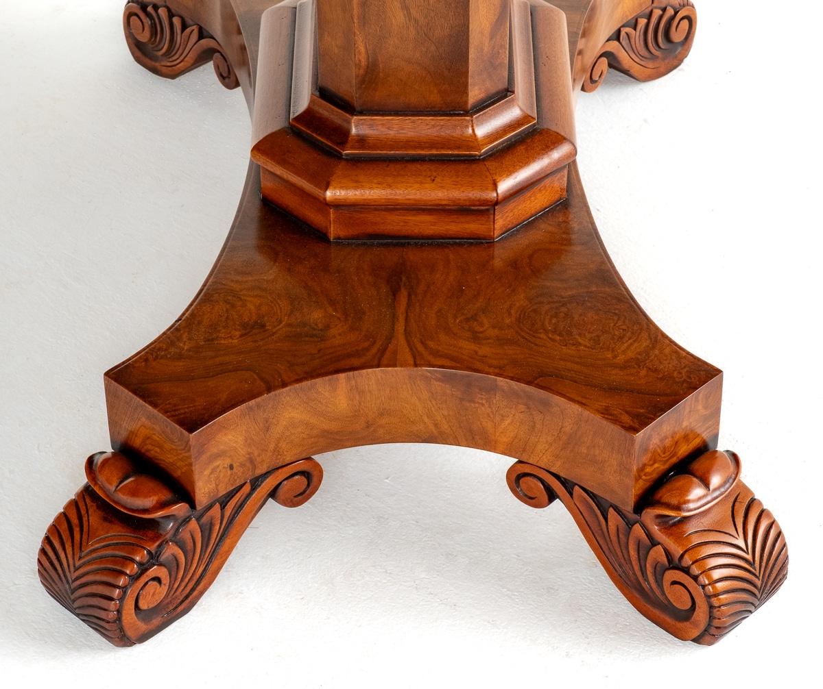 George Bullock Style Walnut Extending Dining Table
