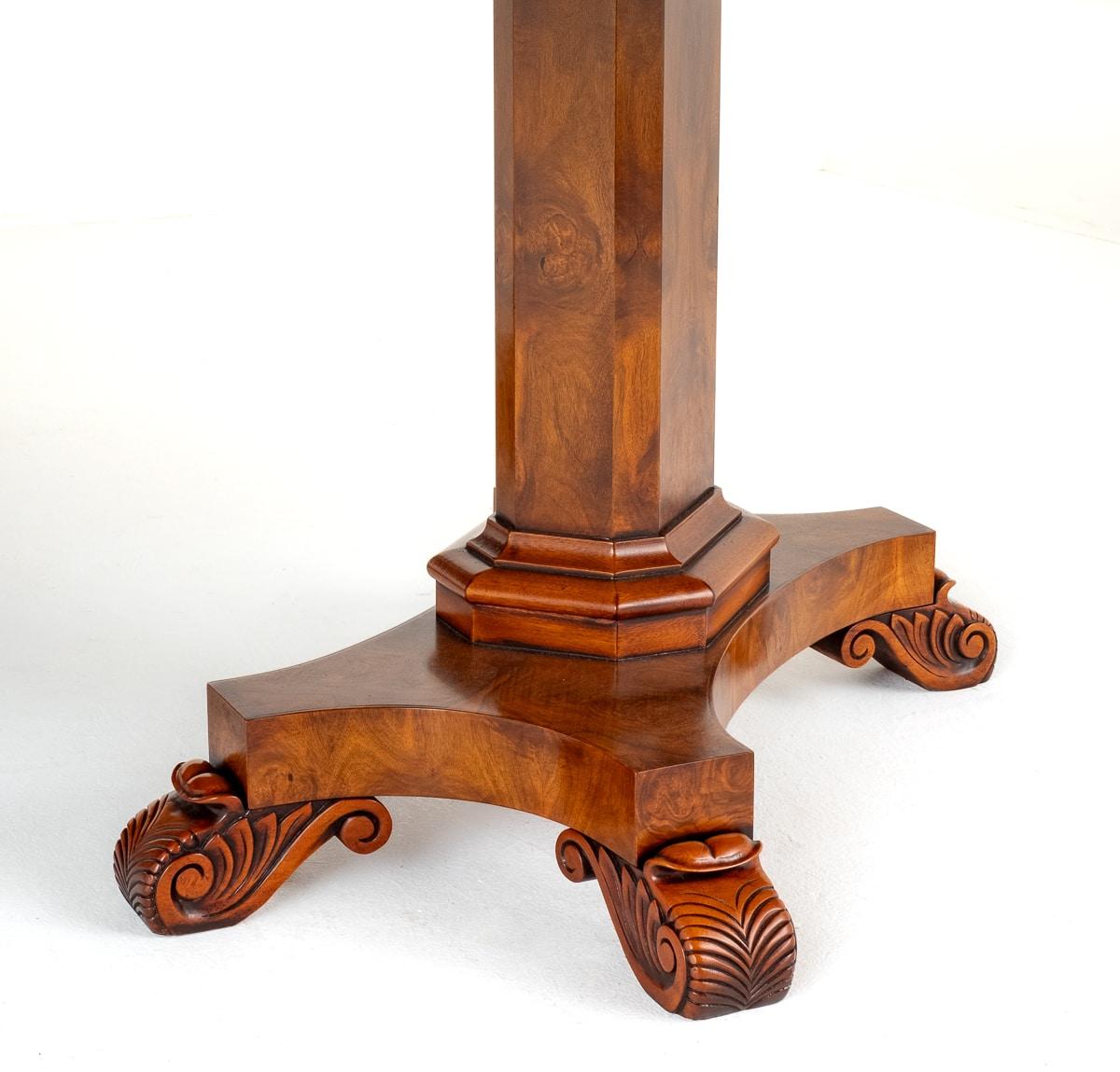 George Bullock Style Walnut Extending Dining Table