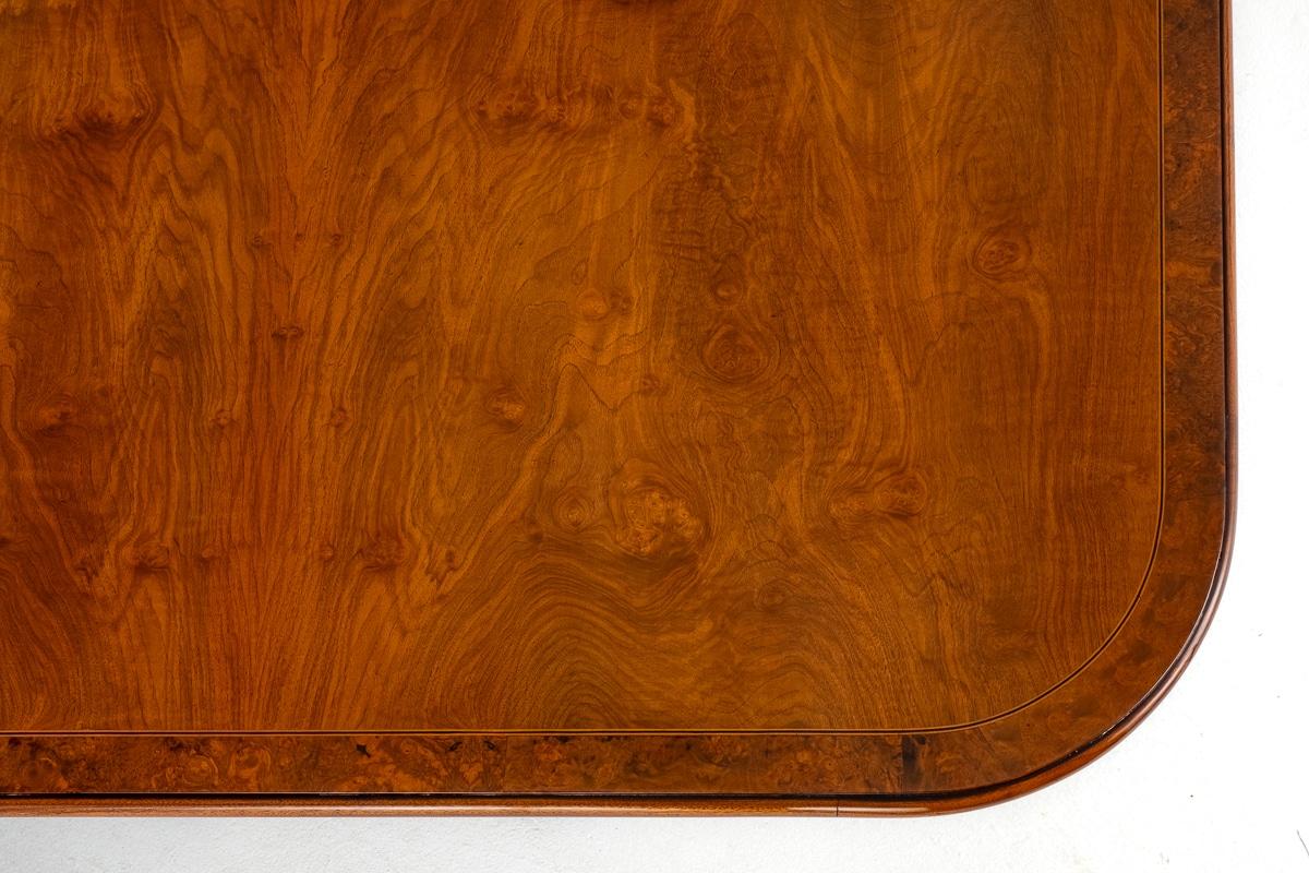 George Bullock Style Walnut Extending Dining Table