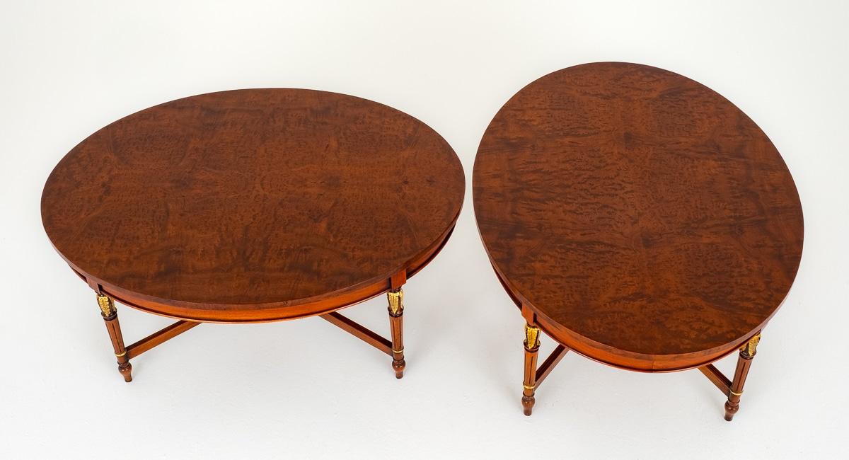 Matching Pair of Walnut Coffee Tables