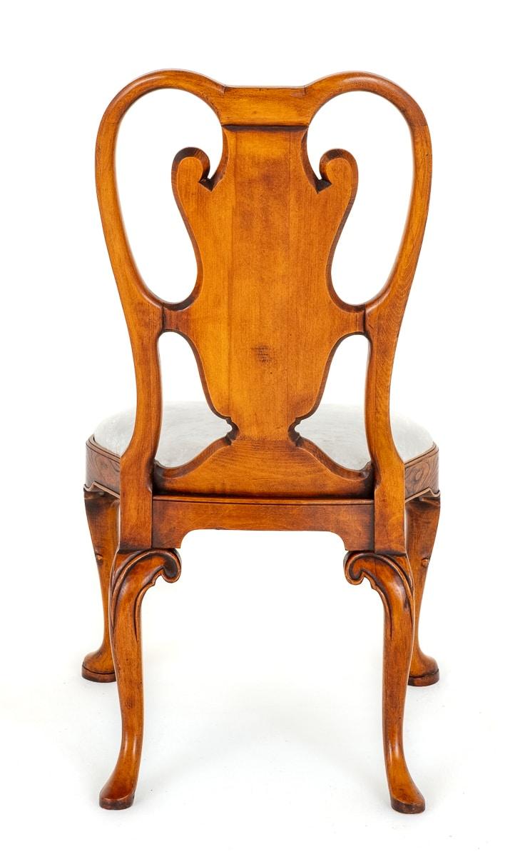 Set of 12 Queen Anne Style Dining Chairs.