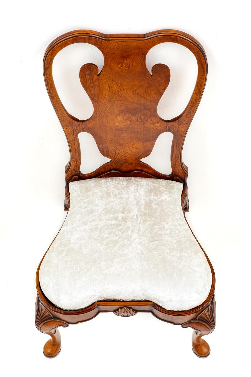 Set of 12 Queen Anne Style Dining Chairs.