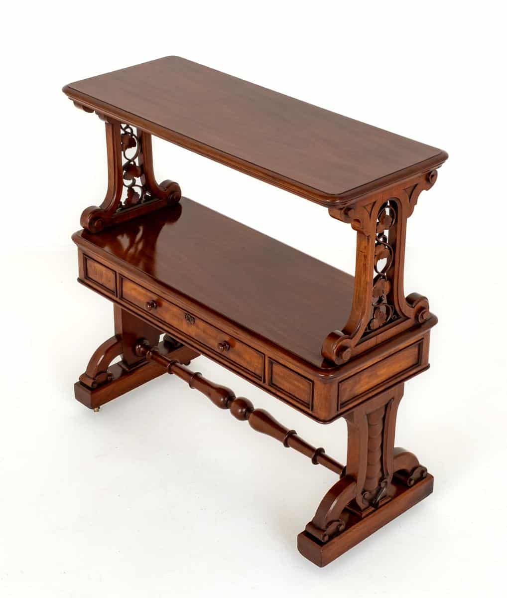 An Unusual Victorian Mahogany Dumb Waiter