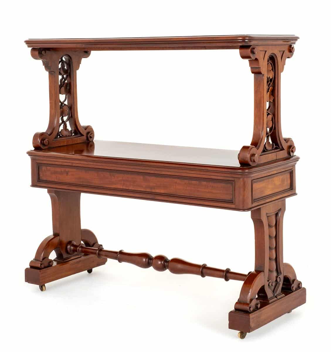 An Unusual Victorian Mahogany Dumb Waiter