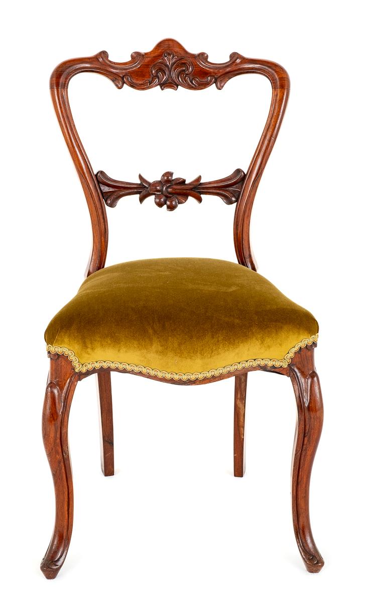 Pretty Pair of Rosewood Side Chairs