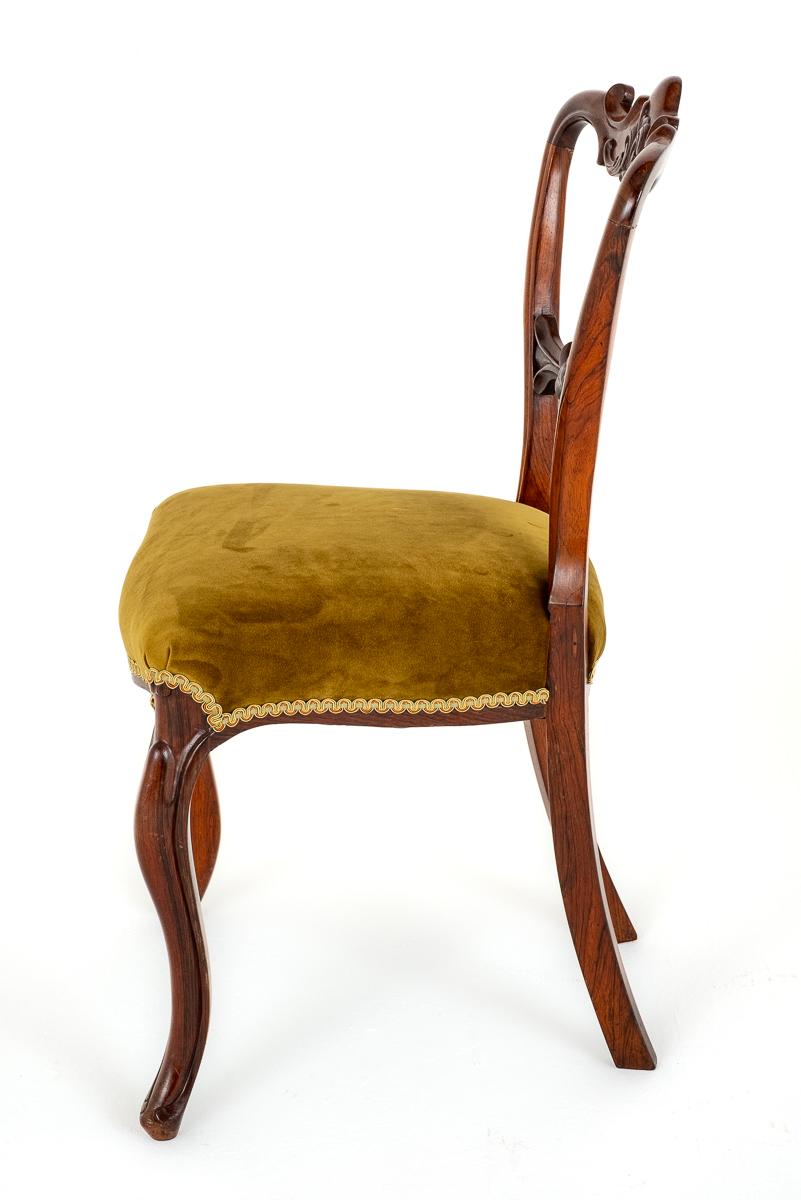 Pretty Pair of Rosewood Side Chairs