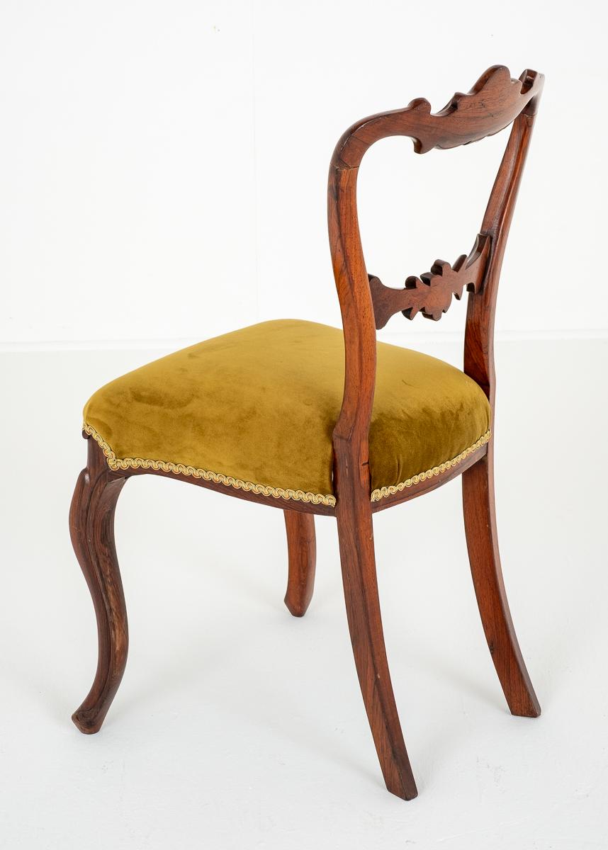 Pretty Pair of Rosewood Side Chairs