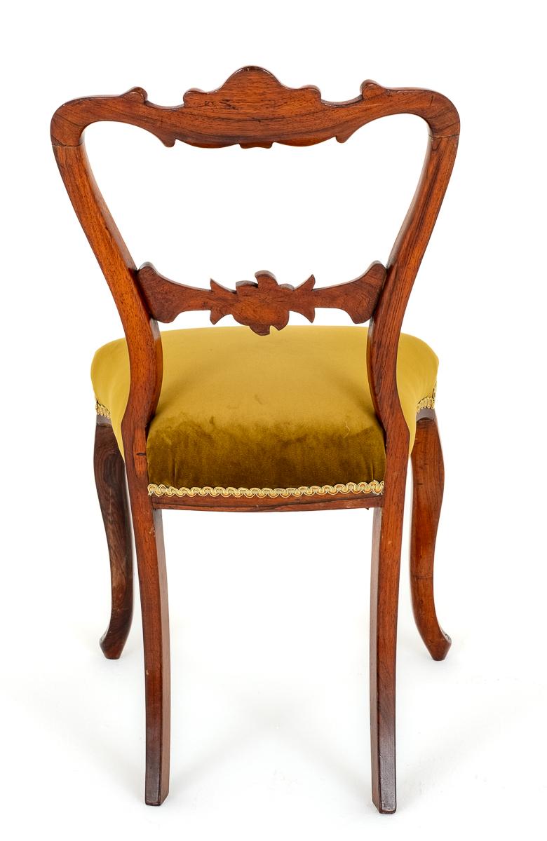 Pretty Pair of Rosewood Side Chairs