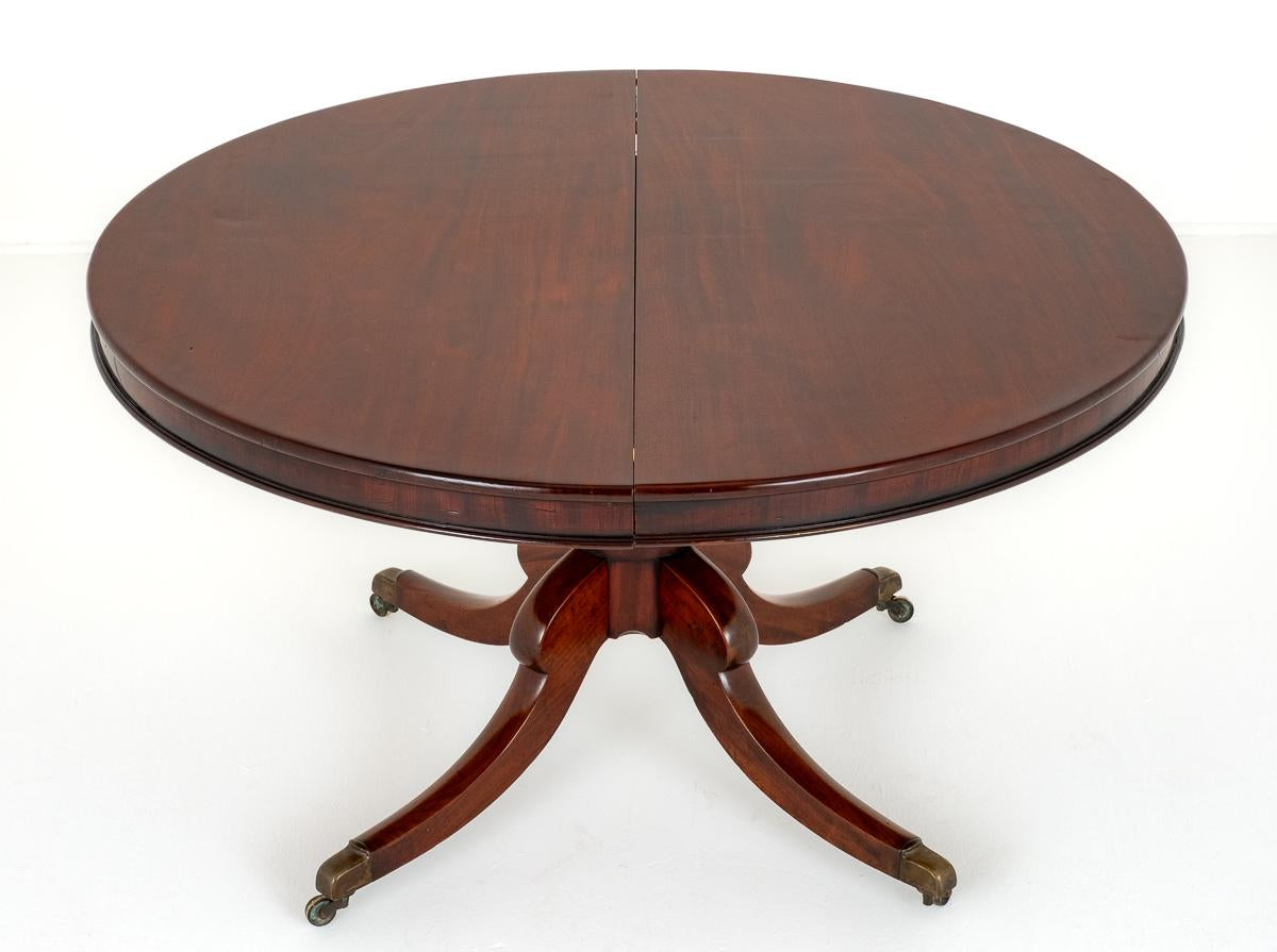 Regency Mahogany Circular Extending Dining Table