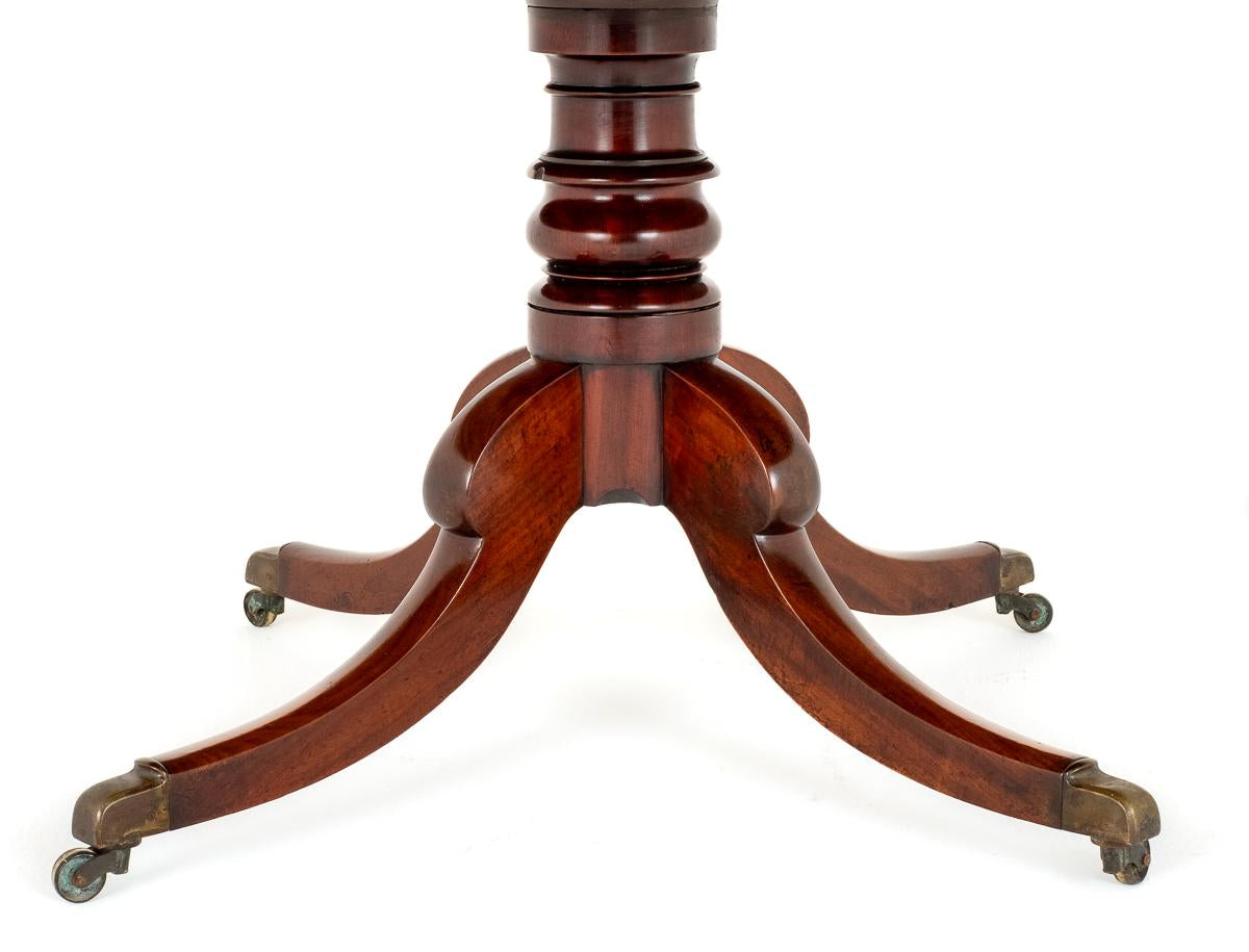 Regency Mahogany Circular Extending Dining Table