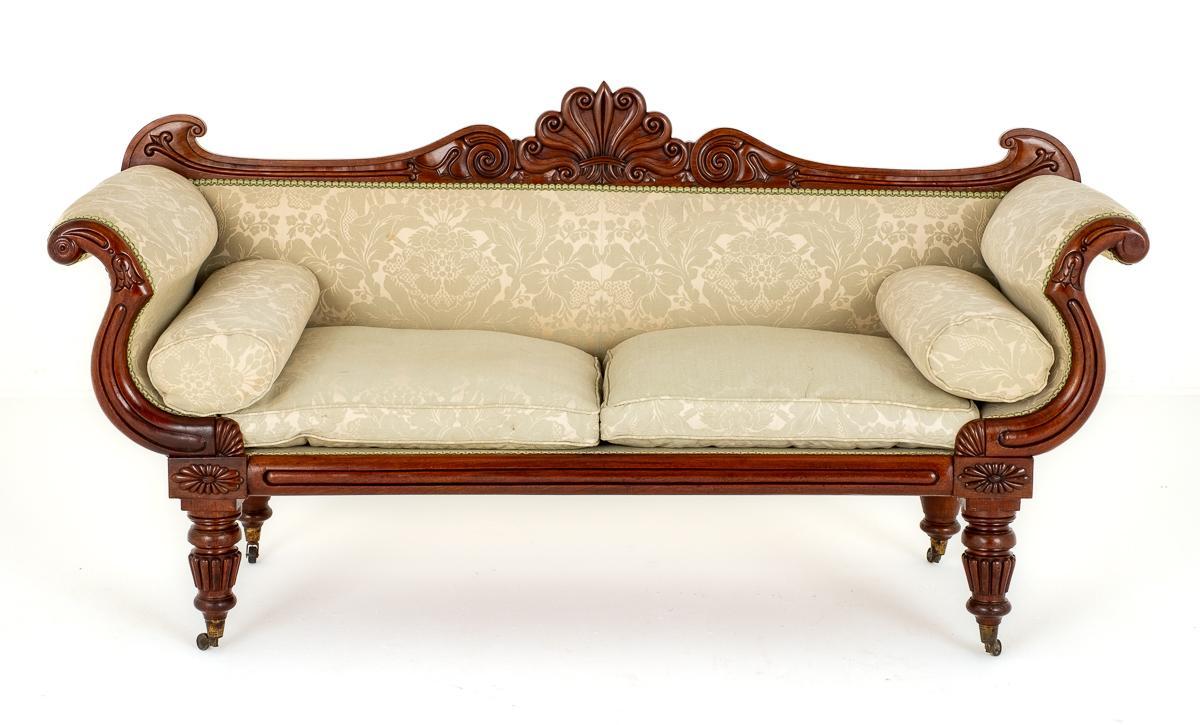 Quality William IV Mahogany Double Ended Settee