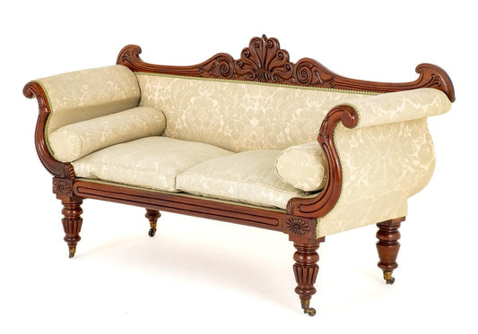 Quality William IV  Mahogany Double Ended Settee