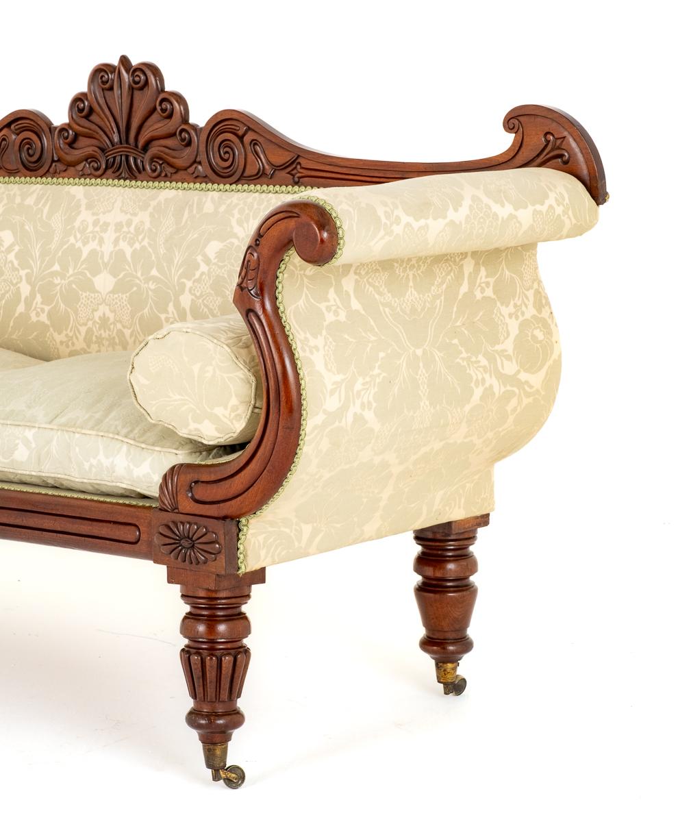 Quality William IV Mahogany Double Ended Settee