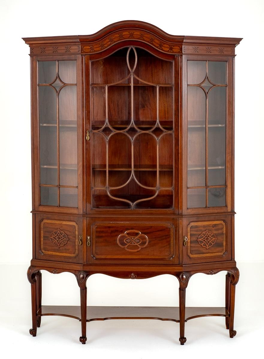 Good Quality Mahogany Display Cabinet.