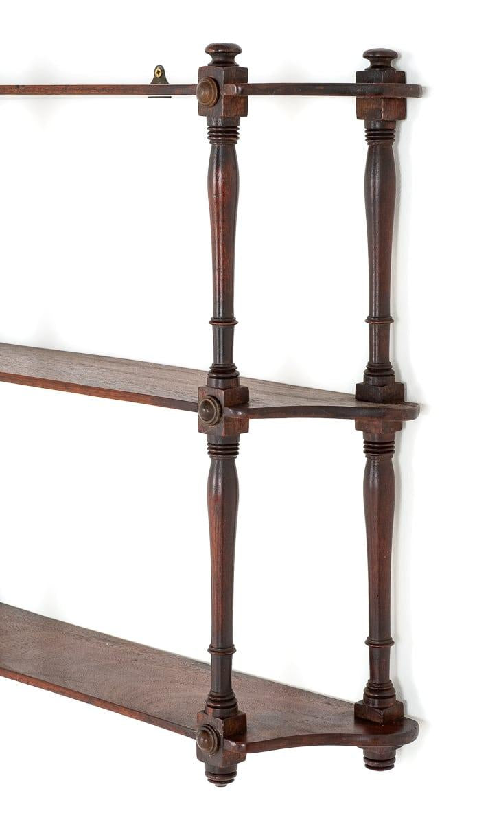 Regency Mahogany Wall Rack