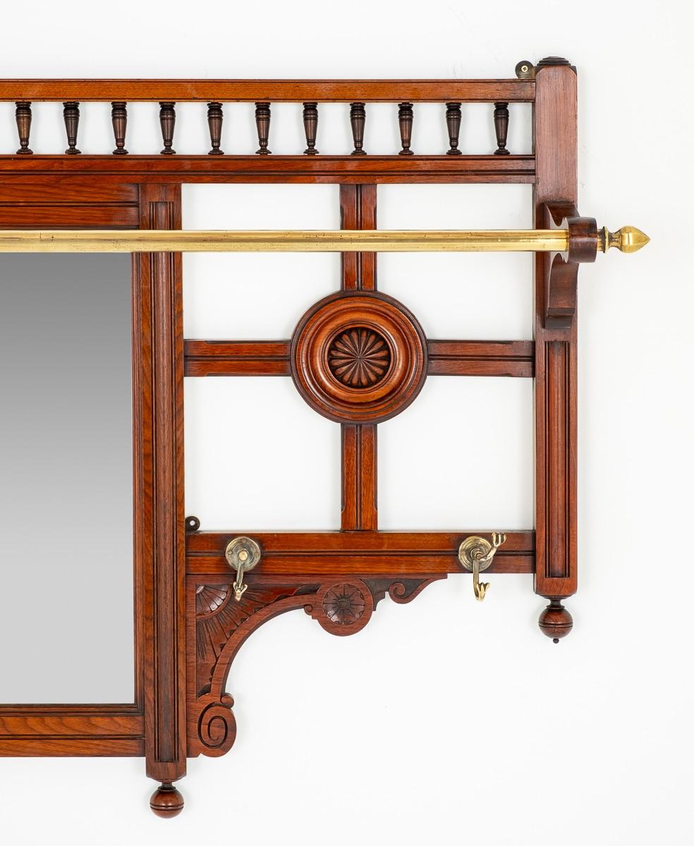Victorian Mahogany Hall Tree
