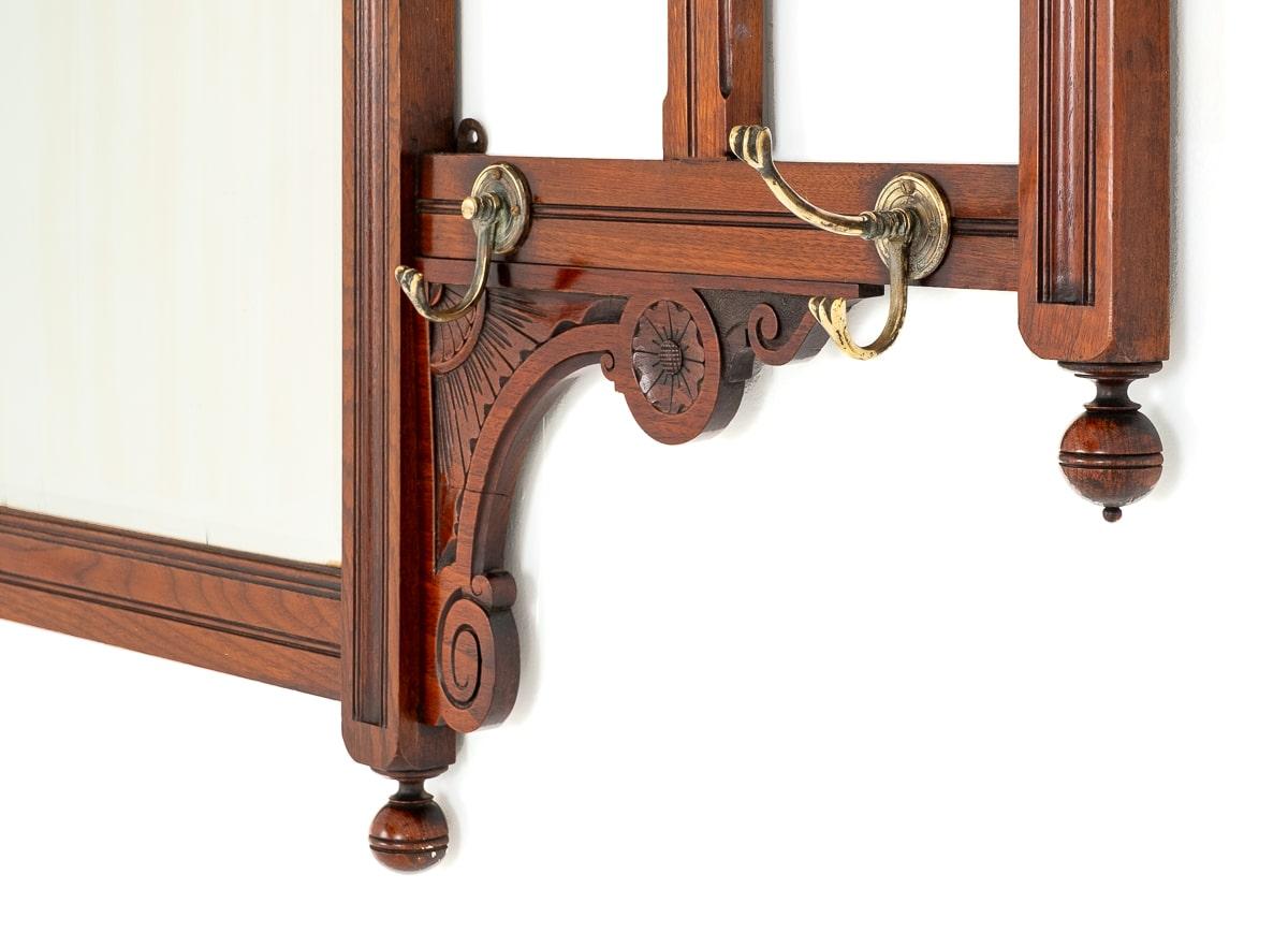 Victorian Mahogany Hall Tree