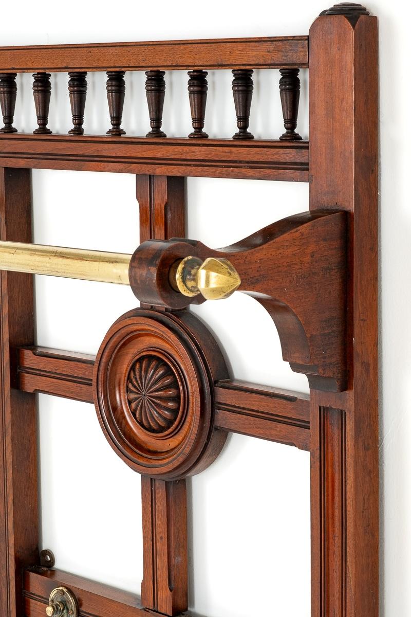 Victorian Mahogany Hall Tree