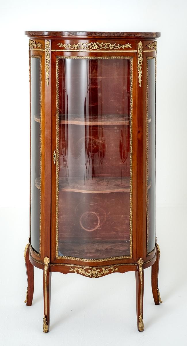 French Mahogany Vitrine