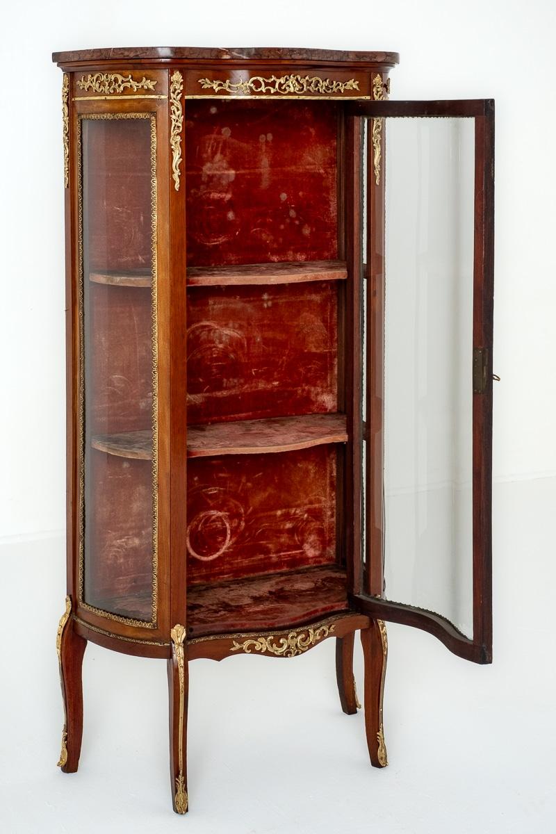 French Mahogany Vitrine