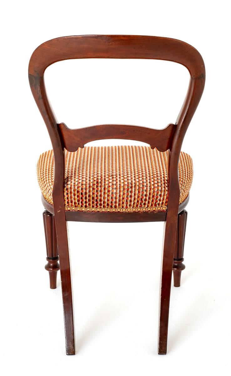 Set of 8 Early Victorian Mahogany Balloon Back Dining Chairs