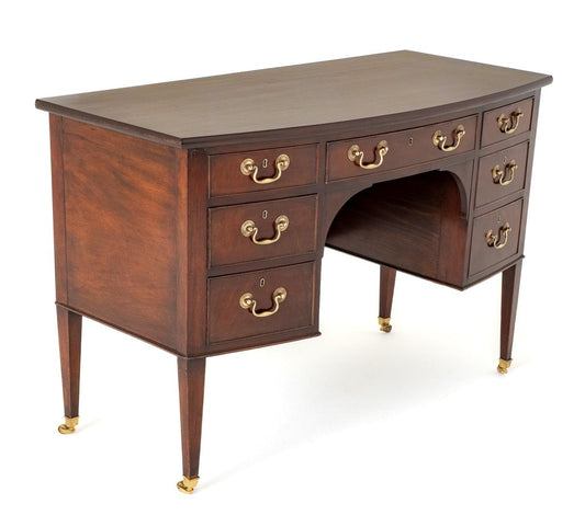 Georgian Revival Mahogany Sideboard Brass Castors