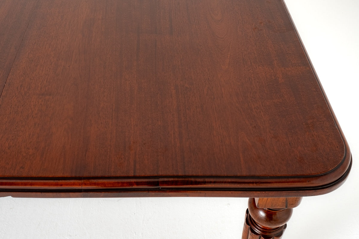 Victorian Mahogany 2 Leaf Extending Rectangular Dining Table