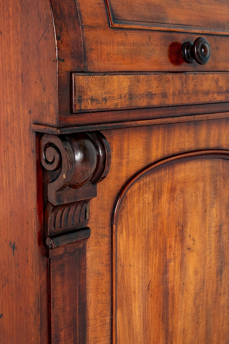 Victorian Mahogany Cylinder Bookcase