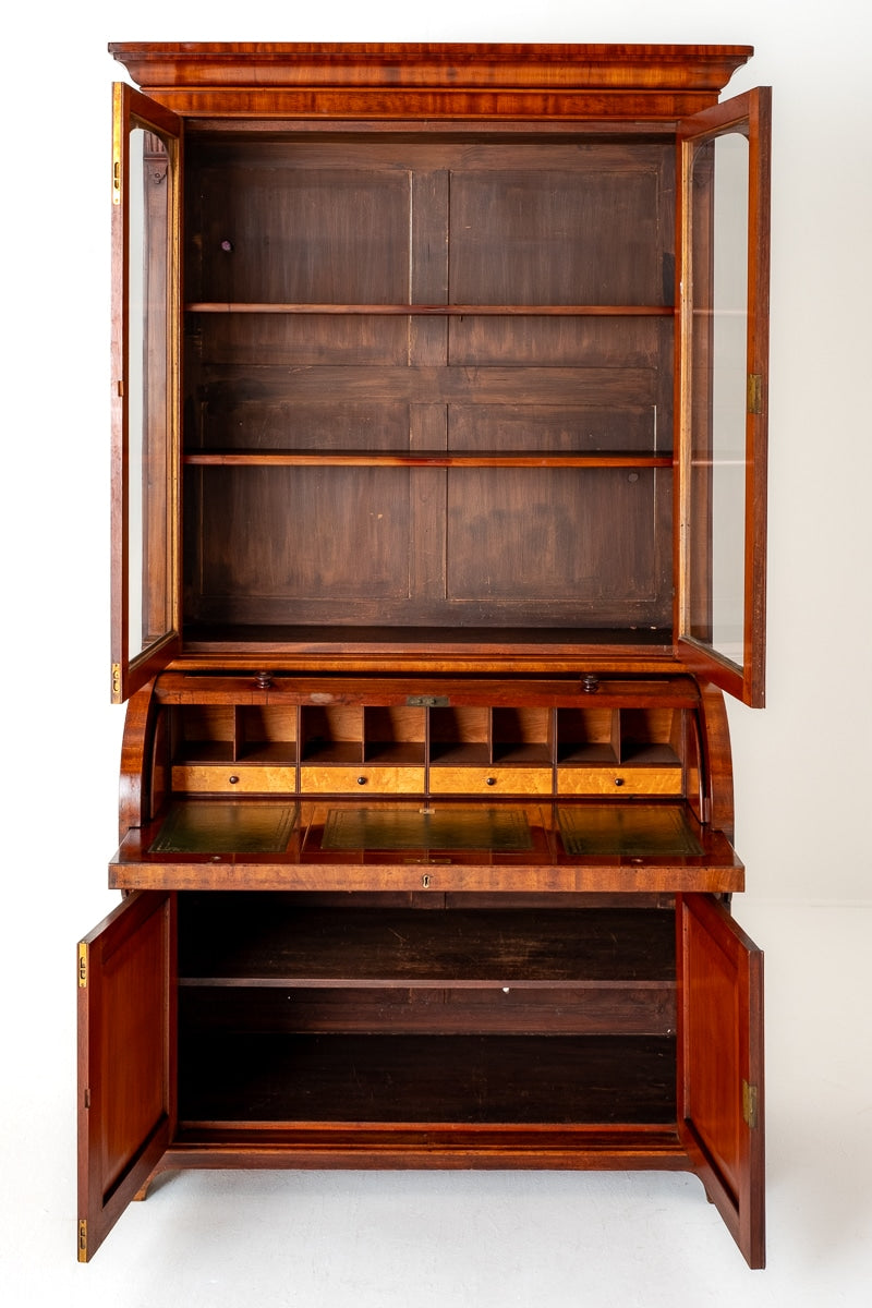 Victorian Mahogany Cylinder Bookcase