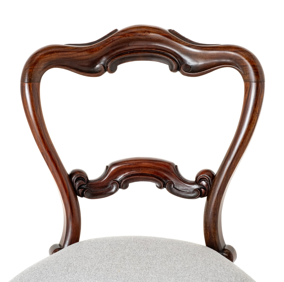 Set of 8 Pretty Victorian Rosewood Dining Chairs