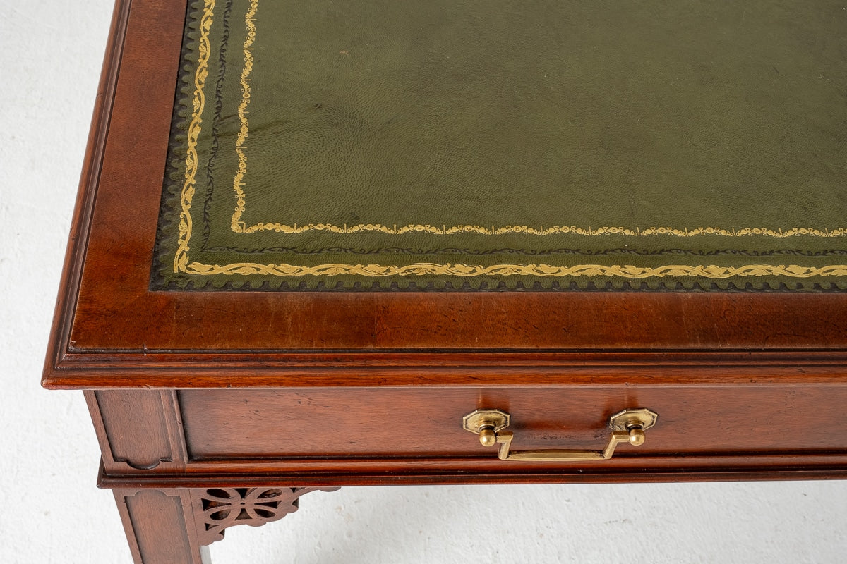 Impressive Mahogany Chippendale Style Writing Table