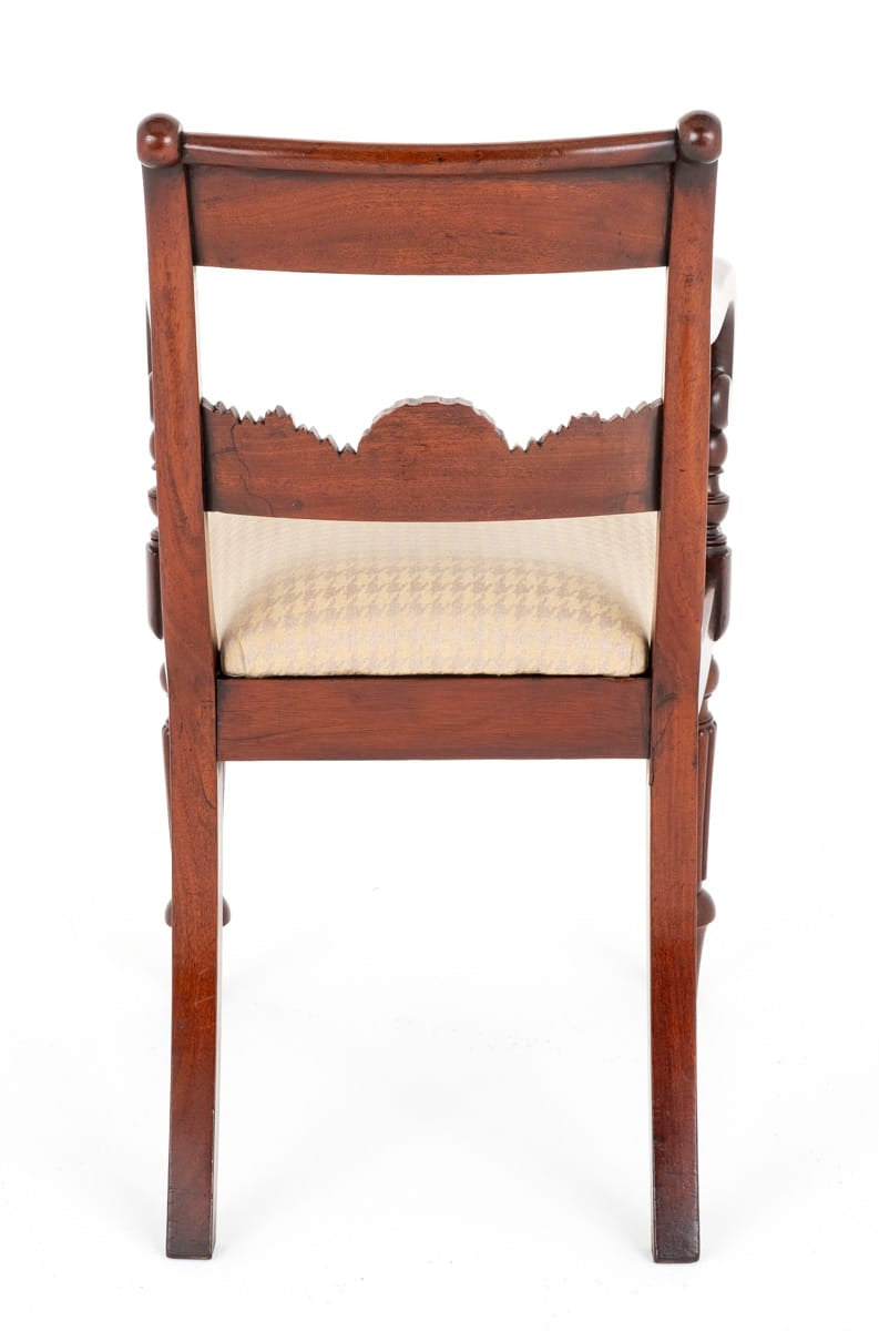 Set of 8 (6 + 2) Regency Period Mahogany Dining Chairs