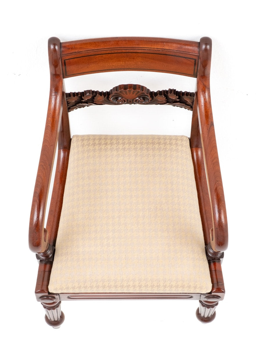Set of 8 (6 + 2) Regency Period Mahogany Dining Chairs