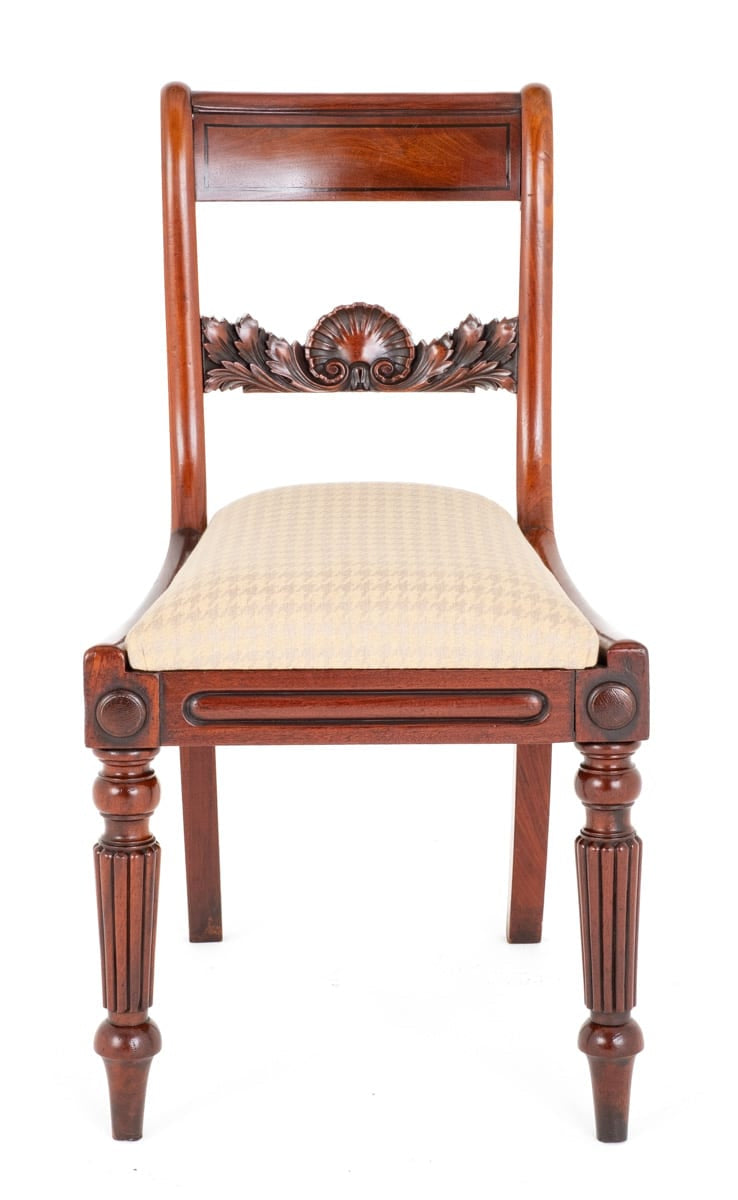 Set of 8 (6 + 2) Regency Period Mahogany Dining Chairs