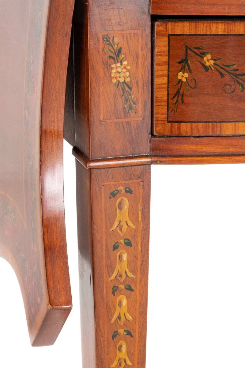 Pair of Sheraton Revival Mahogany Pembroke Tables