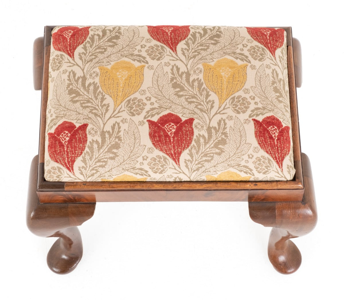 Queen Anne Style Walnut Stool