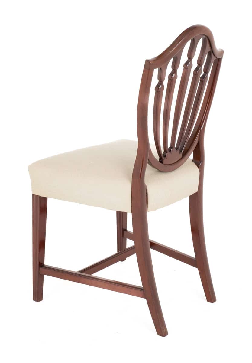 Set of 6 Mahogany Hepplewhite Revival Dining Chairs
