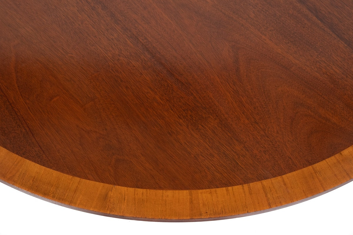 Regency Revival Mahogany Circular Dining Table