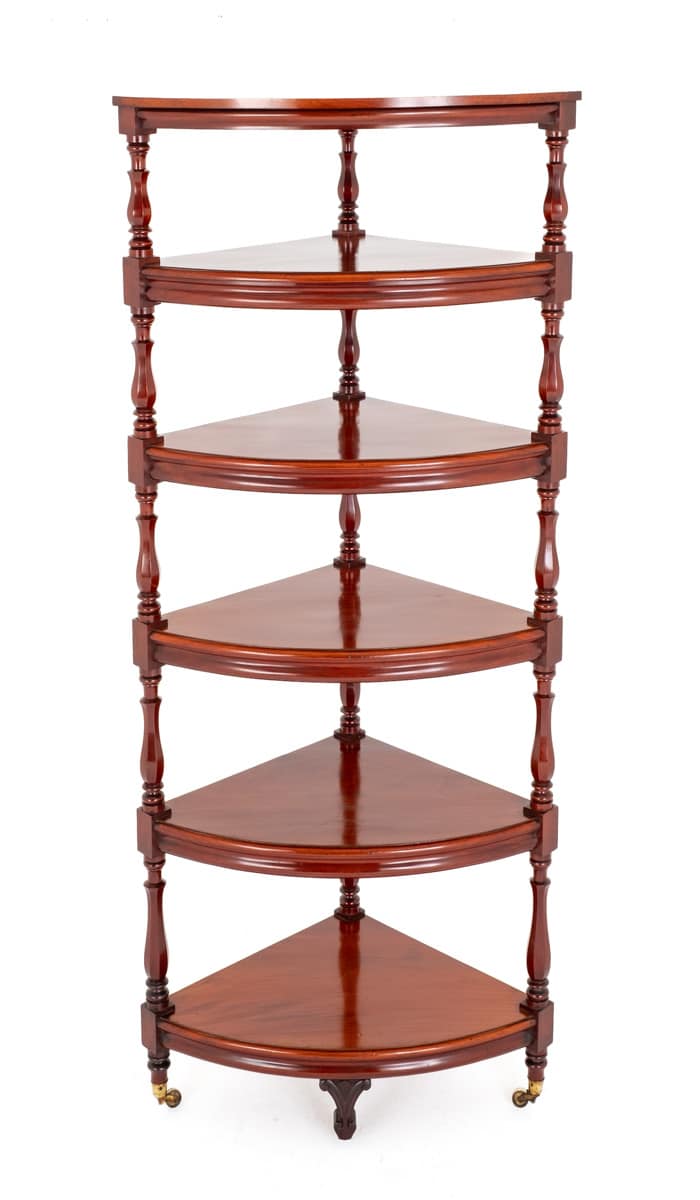 Large Victorian Mahogany Whatnot