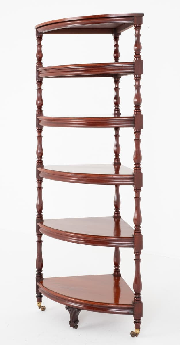 Large Victorian Mahogany Whatnot