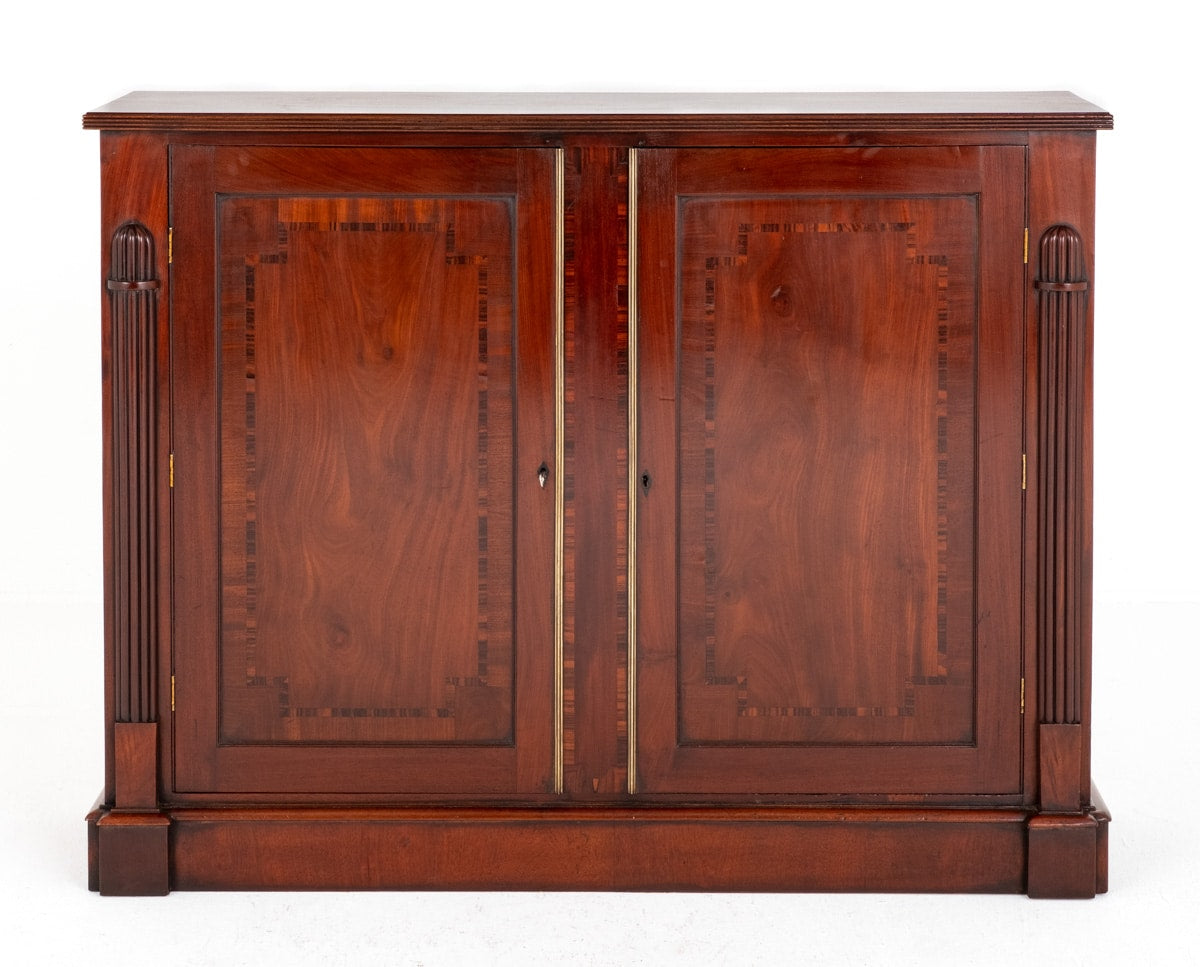 Fine Regency 2 Door Mahogany Side Cabinet