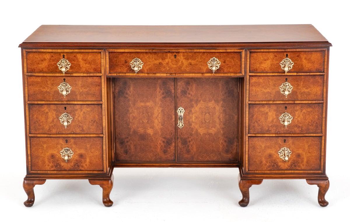 Walnut Queen Anne Style “Gillows” Desk