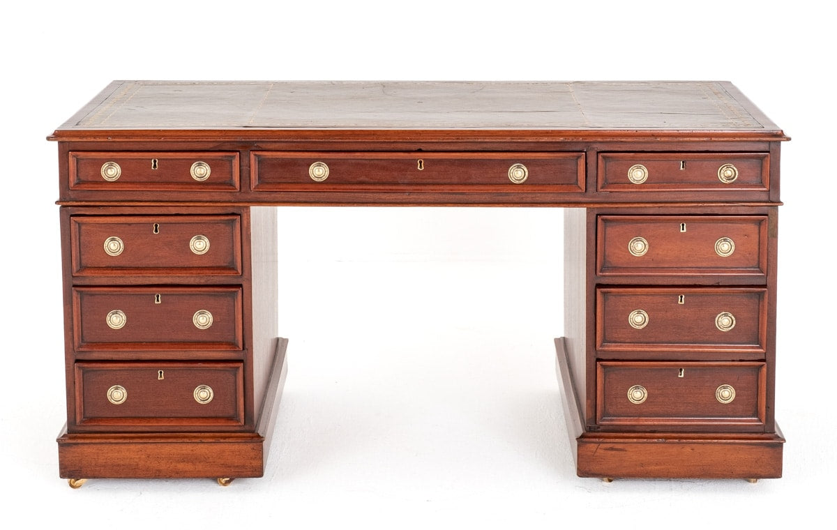 Victorian Mahogany Partners Desk