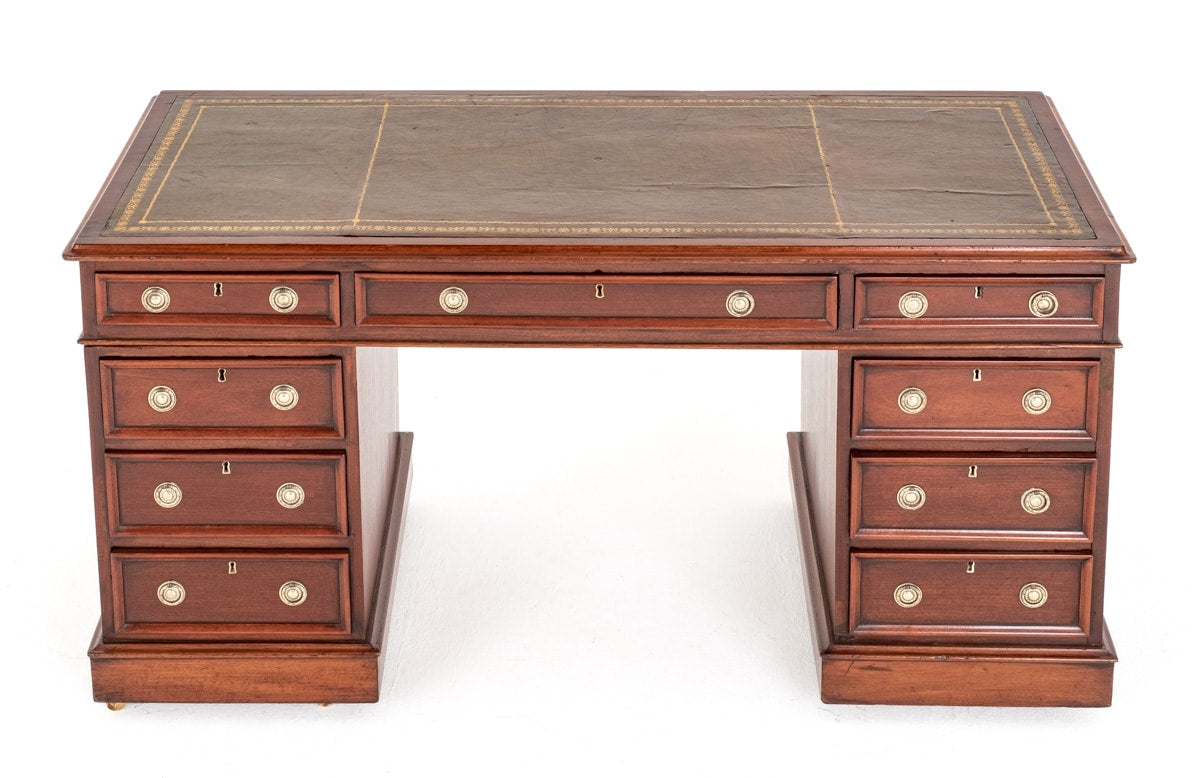 Victorian Mahogany Partners Desk