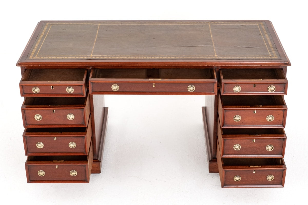 Victorian Mahogany Partners Desk