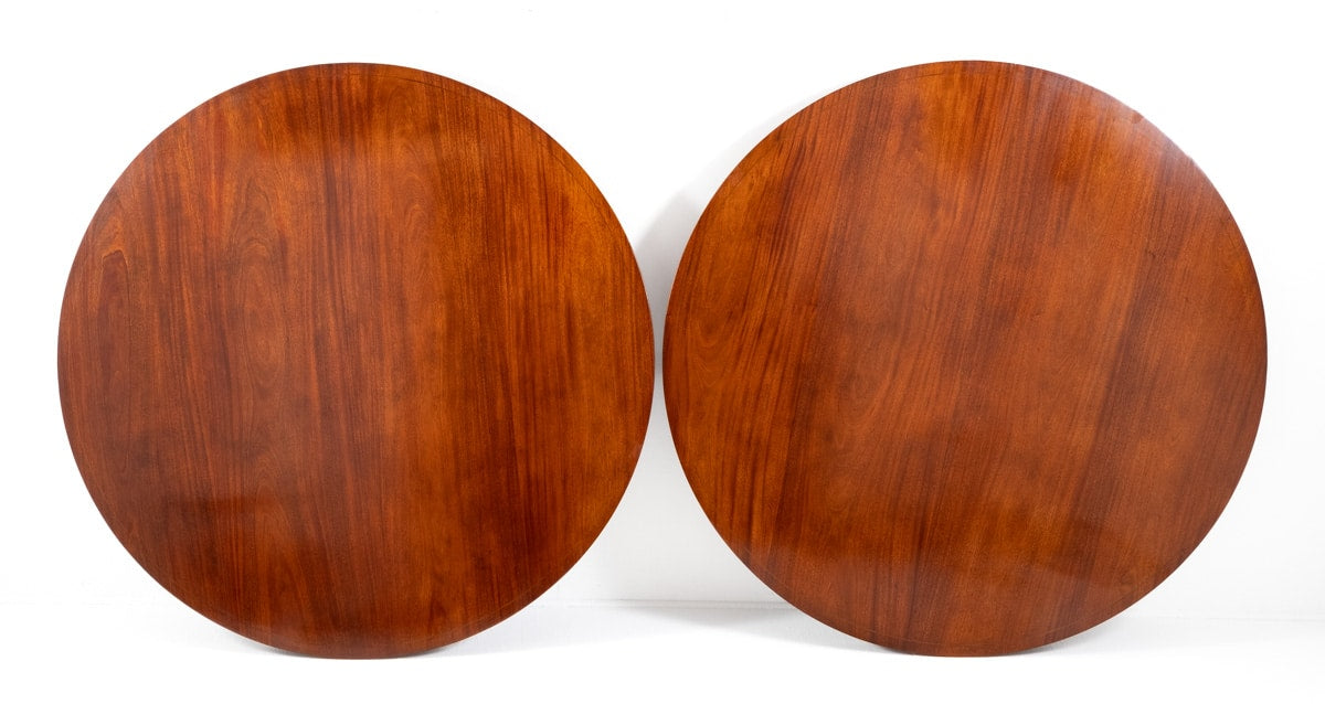 Impressive Pair of Mahogany Circular Dining Tables