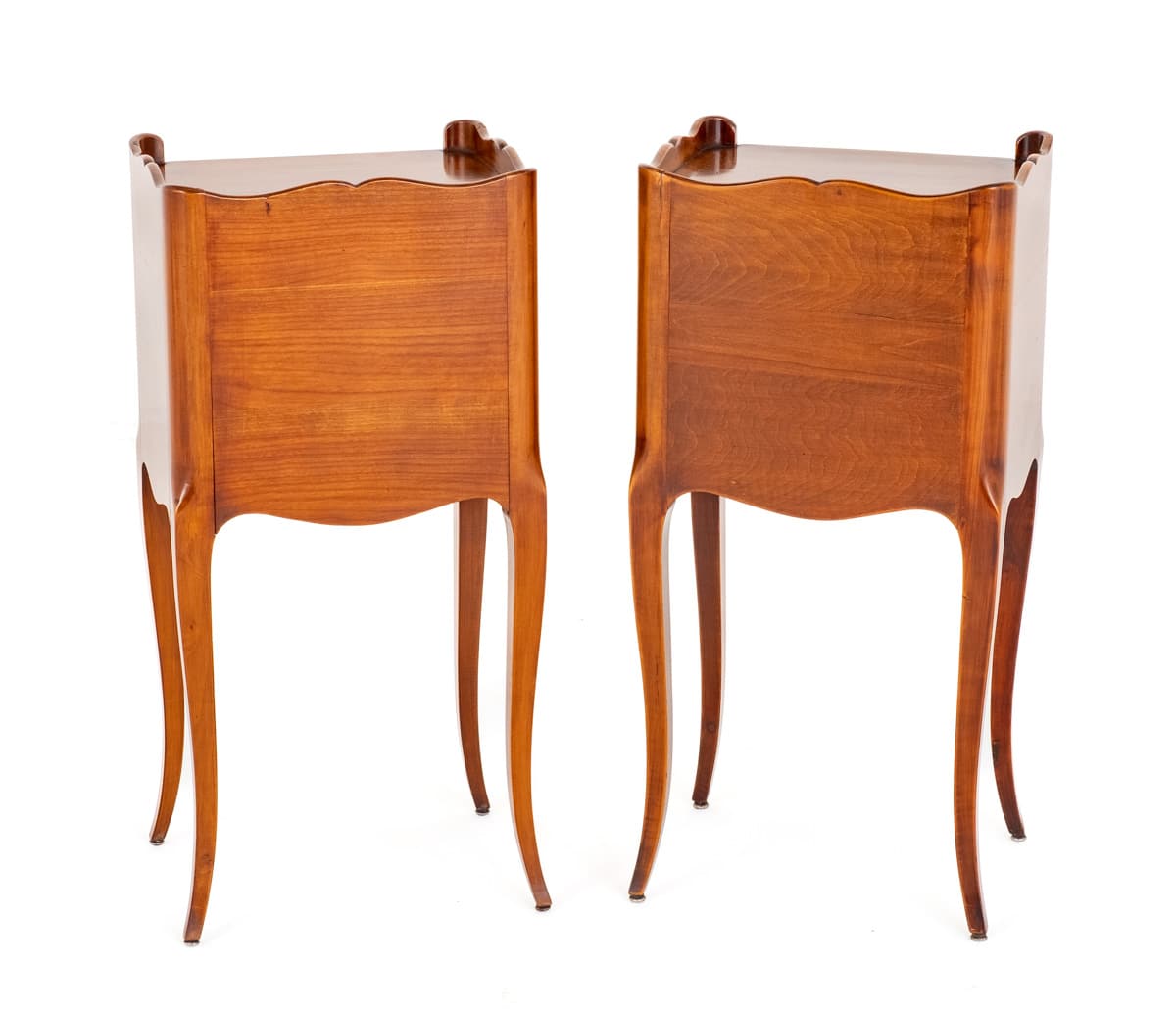 Pair of French Walnut Bedside Cabinets