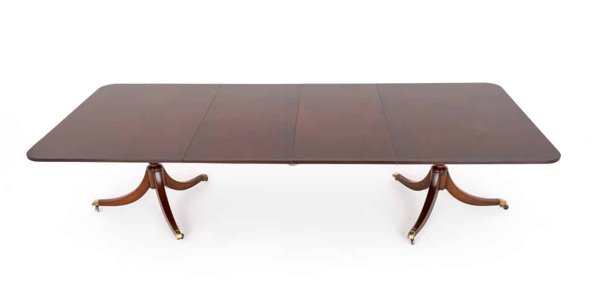 Regency Period 2 Pedestal Mahogany Dining Table