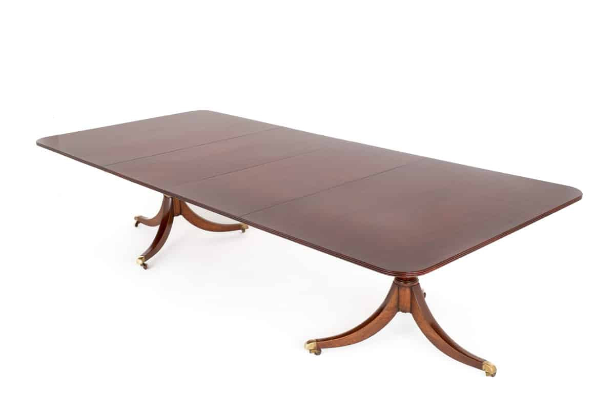 Regency Period 2 Pedestal Mahogany Dining Table
