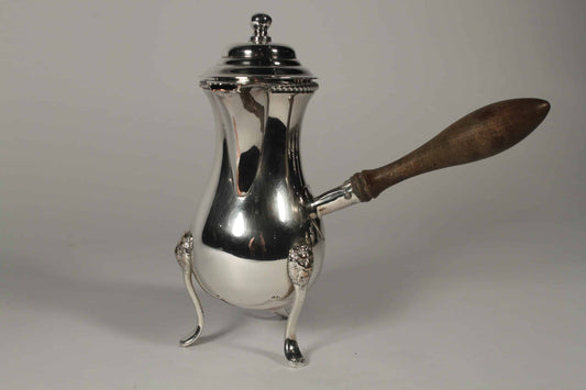 18th Century Style Silver Plate Hot Chocolate / Coffee Pot